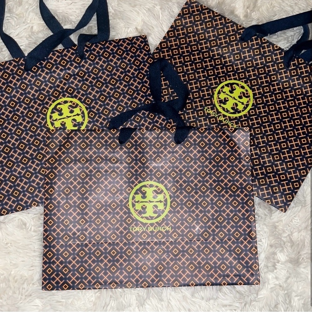 Tory Burch Patterned Tote Shopping Bags